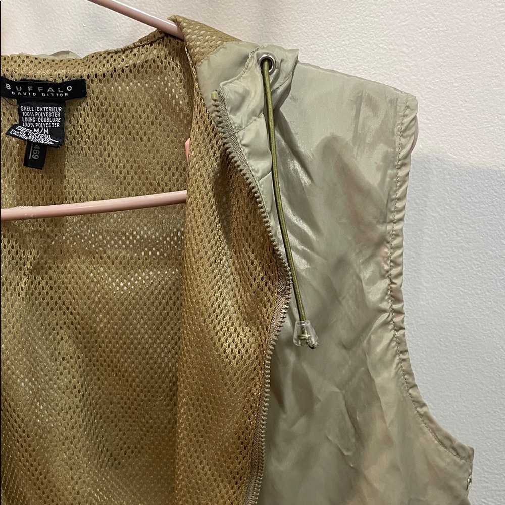 Buffalo David Bitton Light Brown Hooded Vest - Picture 5 of 5